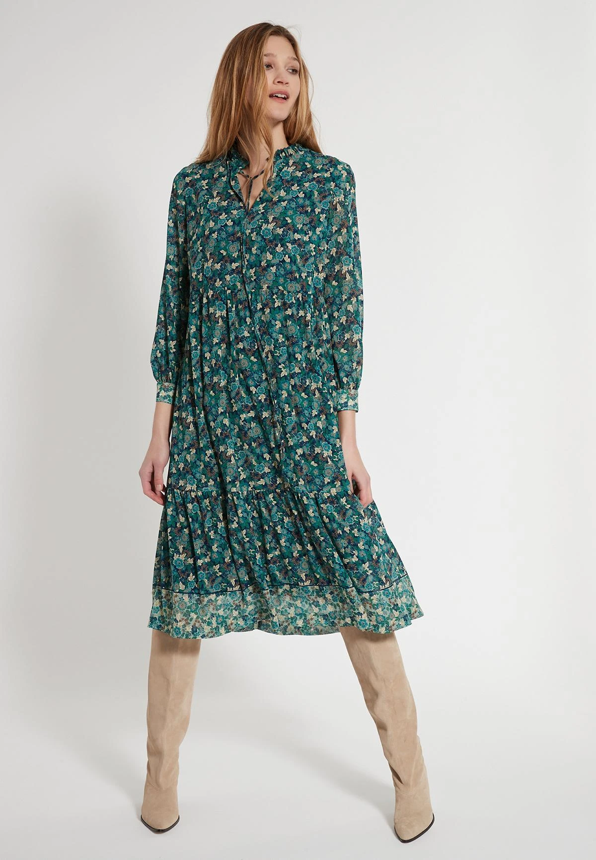 Ana Alcazar Midi Jurk Efane 4 Ana Alcazar Midi Jurk Efane - Afbeelding 2