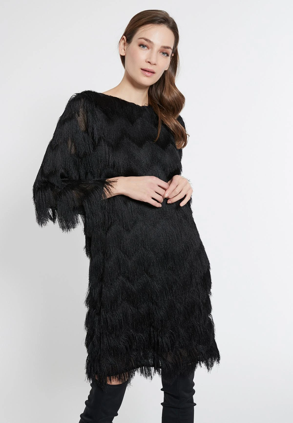 Ana Alcazar Franjes Jurk Eccane 4 Ana Alcazar Franjes Jurk Eccane - Afbeelding 2