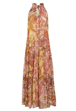 Ana Alcazar Maxi Jurk Felkoni -JurkChic Verkoop ana alcazar 048976 3197 9101
