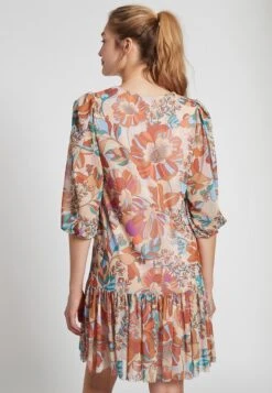 Ana Alcazar Korte Mouwen Jurk Femka -JurkChic Verkoop ana alcazar 048985 3200 9104