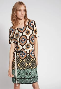 Ana Alcazar Korte Mouwen Jurk Fasane -JurkChic Verkoop ana alcazar 049012 3206 9103