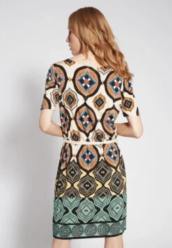 Ana Alcazar Korte Mouwen Jurk Fasane -JurkChic Verkoop ana alcazar 049012 3206 9104