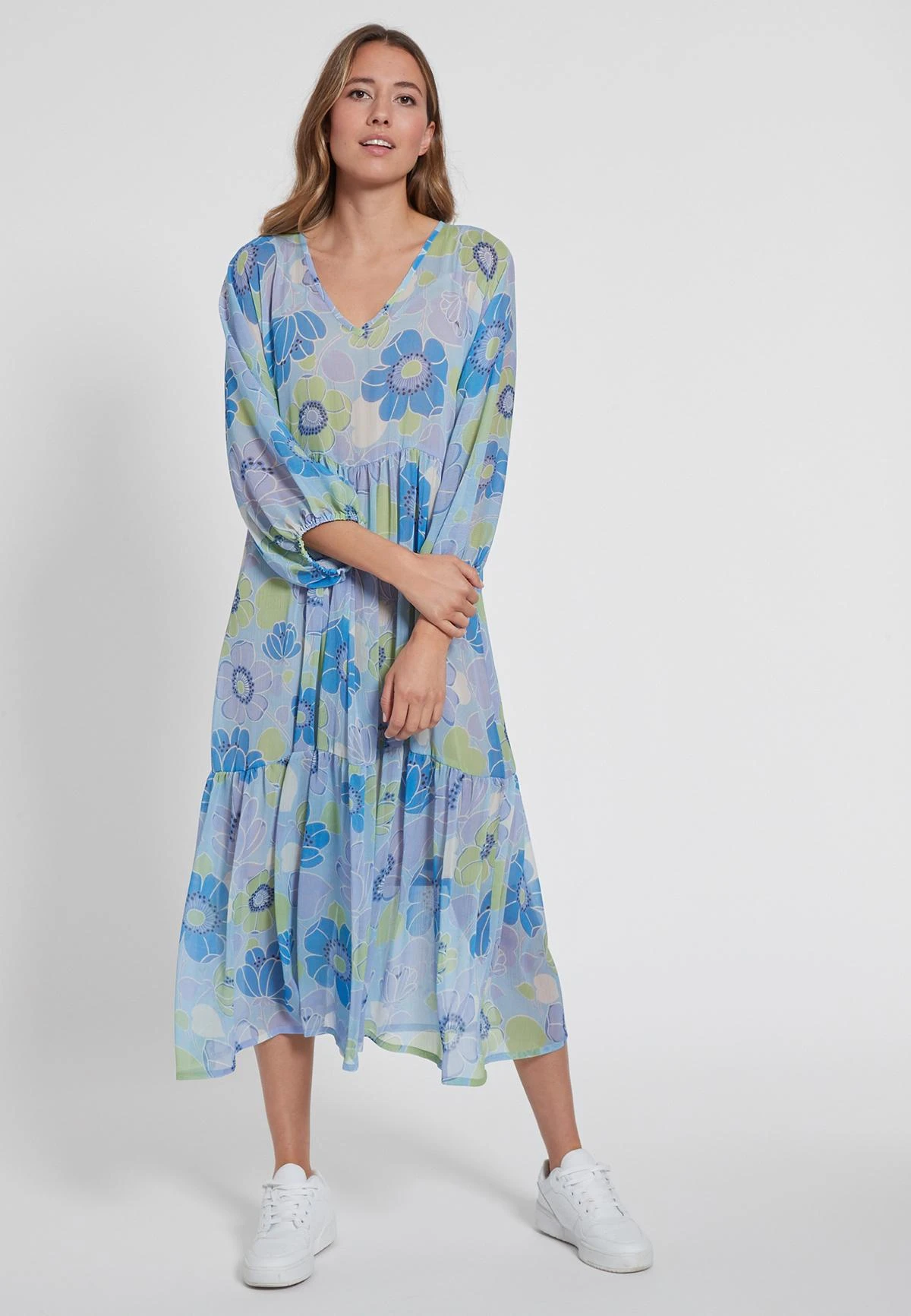 Ana Alcazar Chiffon Jurk Galoris 3 Ana Alcazar Chiffon Jurk Galoris