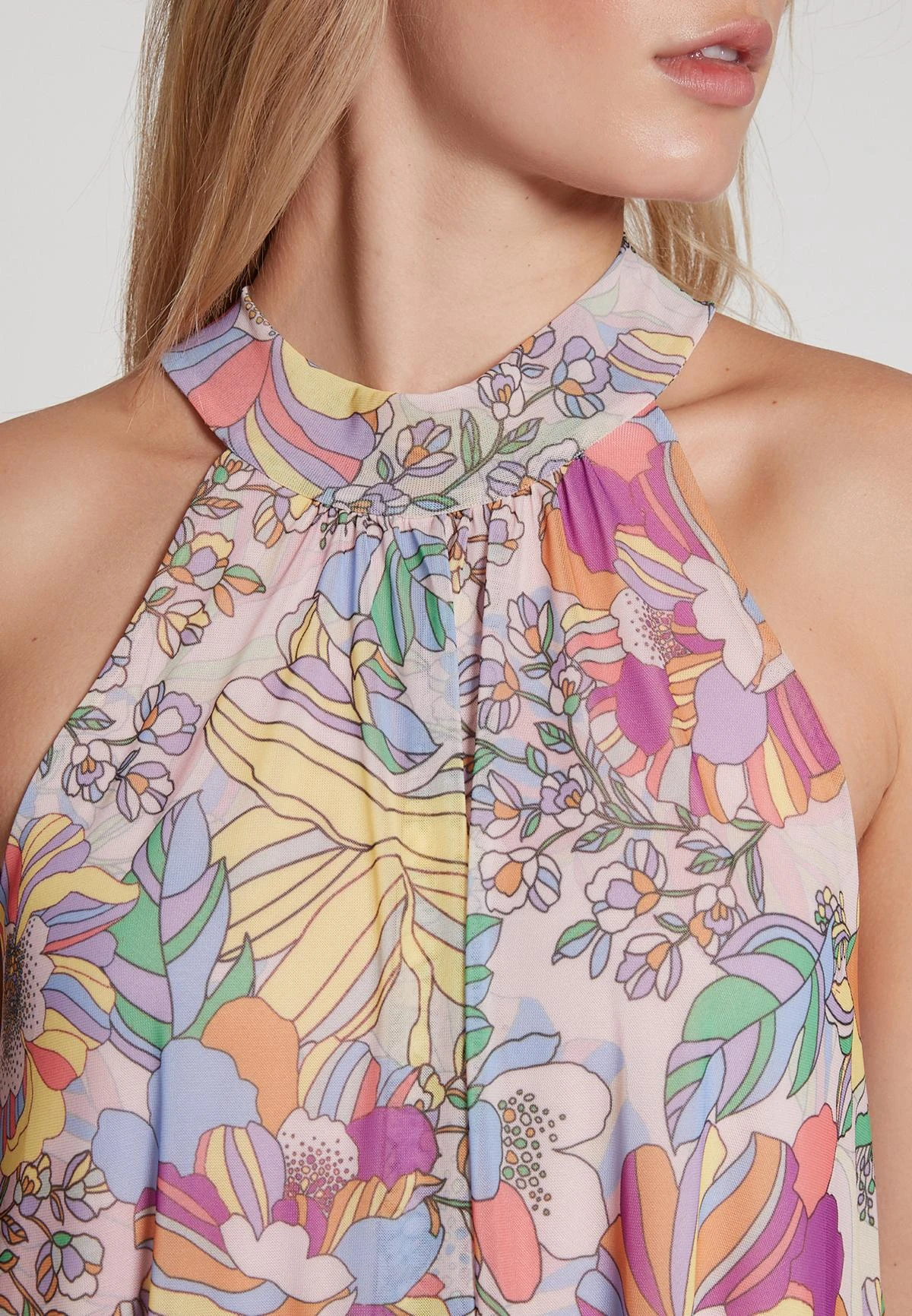 Ana Alcazar Neckholder Jurk Geoforis 6 Ana Alcazar Neckholder Jurk Geoforis - Afbeelding 4