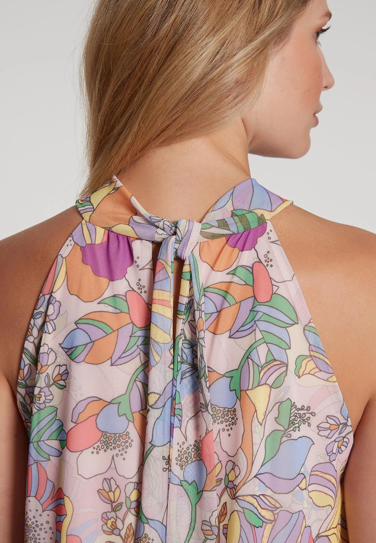 Ana Alcazar Neckholder Jurk Geoforis 7 Ana Alcazar Neckholder Jurk Geoforis - Afbeelding 5