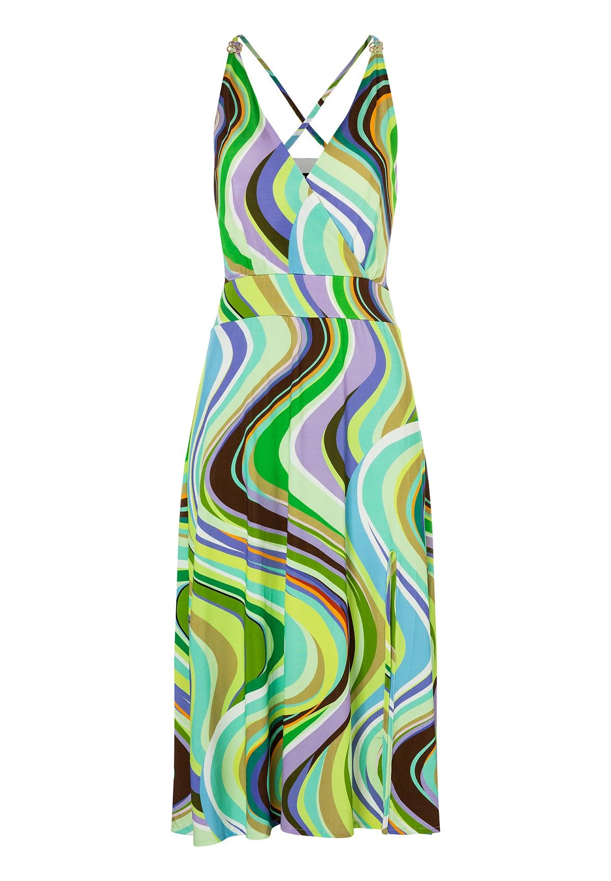 Ana Alcazar Wrap Jurk Gealys 10 Ana Alcazar Wrap Jurk Gealys - Afbeelding 8