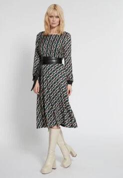 Ana Alcazar Midi Jurk Hiosa -JurkChic Verkoop ana alcazar 049400 3299 9103