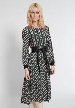 Ana Alcazar Midi Jurk Hiosa -JurkChic Verkoop ana alcazar 049400 3299 9104