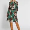 Ana Alcazar Print Jurk Hipla -JurkChic Verkoop ana alcazar 049403 3300 9102