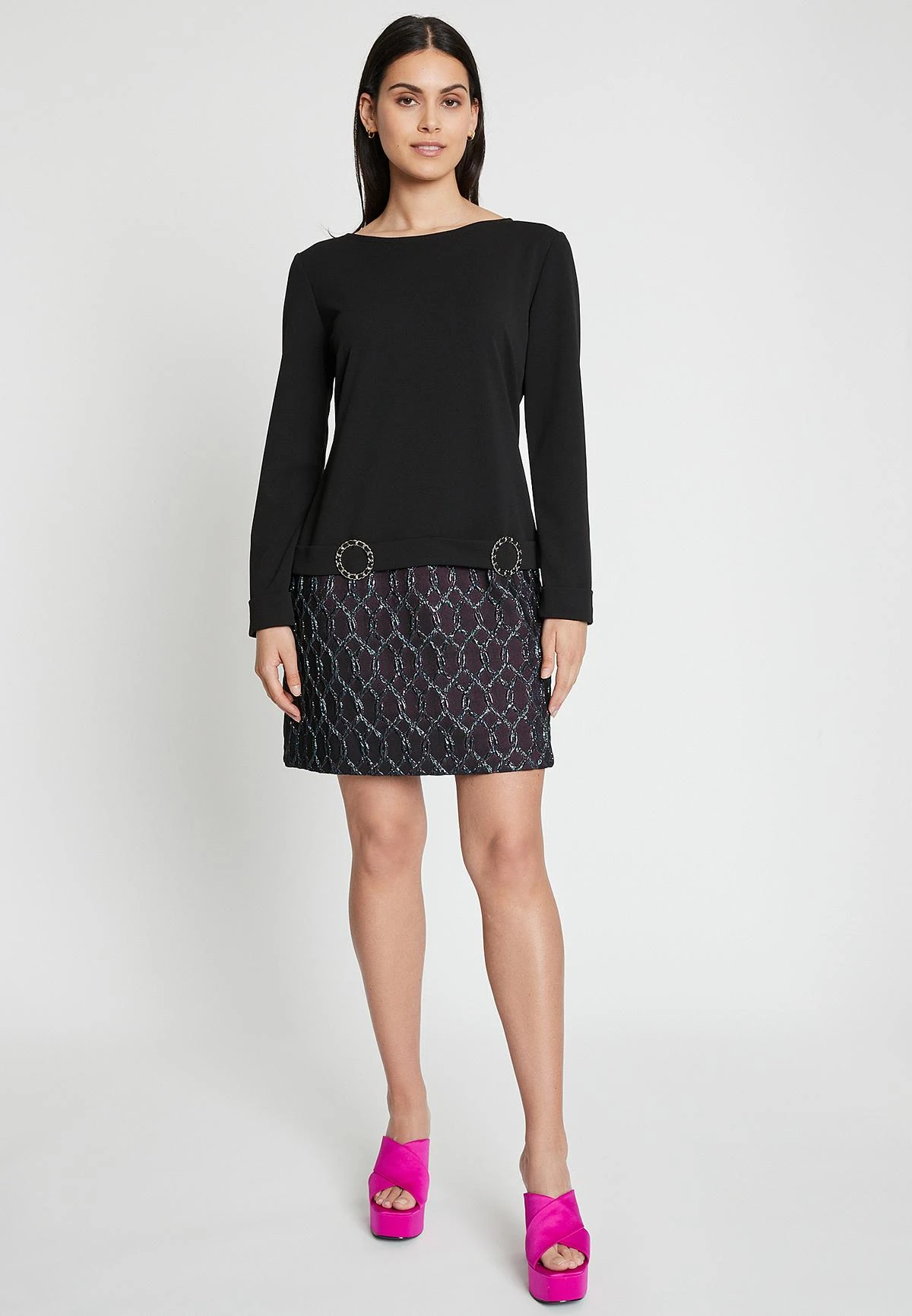 Ana Alcazar Mix Jurk Imoni 3 Ana Alcazar Mix Jurk Imoni