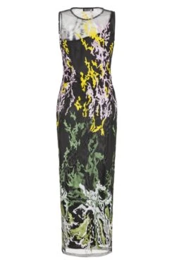 Ana Alcazar Black Label Geborduurde Maxi Jurk
