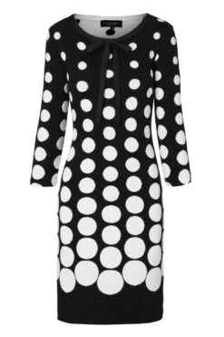 Ana Alcazar Loop Jurk Peika Zwart-Wit -JurkChic Verkoop h18 ana alcazar 046699 2628 100 1