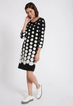 Ana Alcazar Loop Jurk Peika Zwart-Wit