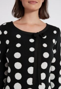 Ana Alcazar Loop Jurk Peika Zwart-Wit -JurkChic Verkoop h18 ana alcazar 046699 2628 100 5