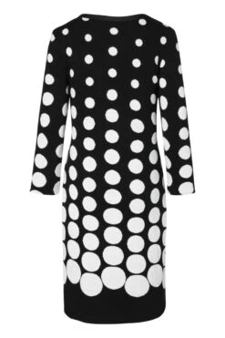 Ana Alcazar Loop Jurk Peika Zwart-Wit -JurkChic Verkoop h18 ana alcazar 046699 2628 100 6